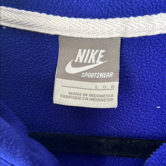 Nike Men's Royal Blue Hoodie Pullover Sweatshirt Size L EUC Athleisure Sporty - Picture 3 of 7